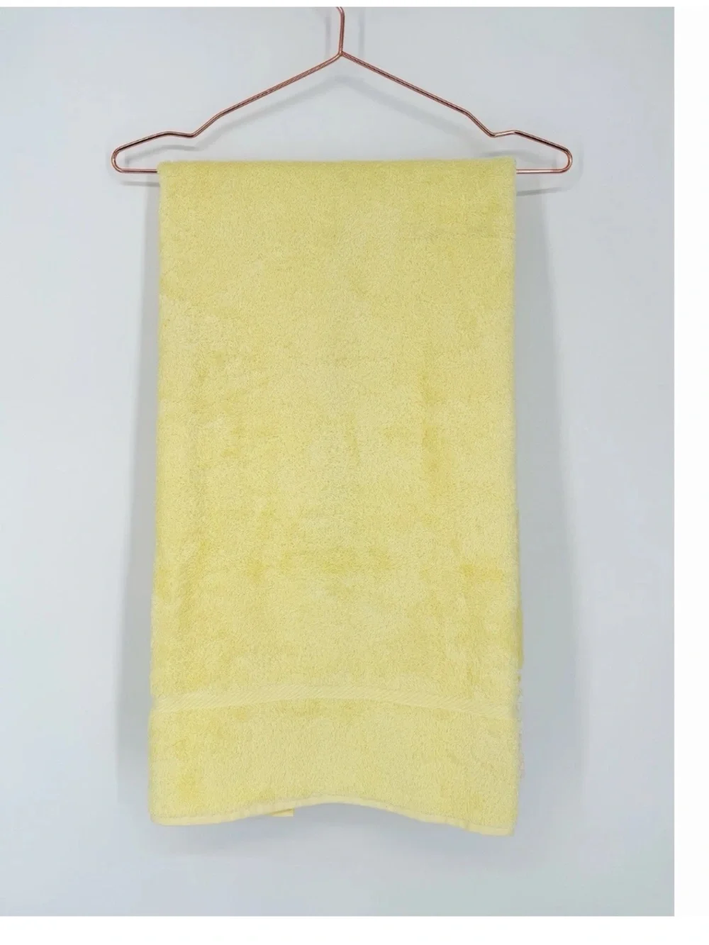 Vintage Lady Pepperell Cotton Yellow Bath Towel With Fluffy Lamb Floral Lace Bow